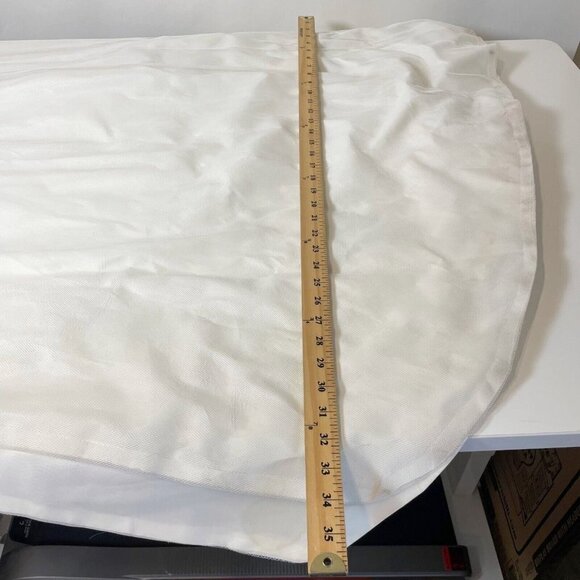 Vintage Floral Embroidered Wedding Veils Womens White Ribbon Lace 60s 70s 80s - Picture 10 of 12